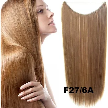 Příčesek Flip in vlasy - 55 cm dlouhý pás vlasů - odstín F27/6A