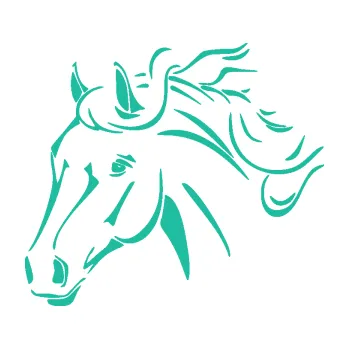 Samolepící dekorace Kůň 092 levá (25 - tyrkysová) SAMOLEPKA NA AUTO, NÁLEPKA, FÓLIE, POLEP, TUNING, VLASTNÍ TEXT, TISK, AUTOSAMOLEPKY.cz, POLEPY, OBRÁZEK, LOGO, 3D STICKERS