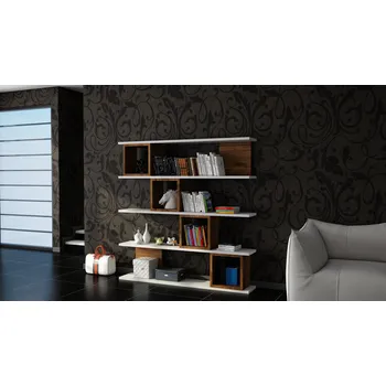 Knihovna ASIR Knihovna WIND bílá ořech