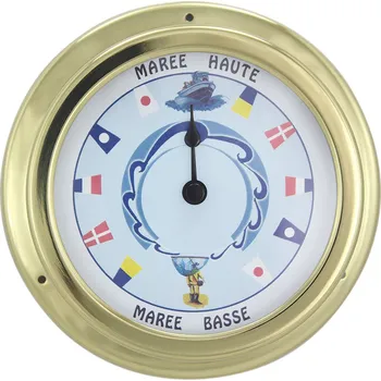 Meteostanice SEA CLUB Mosazné lodní přílivové hodiny 14,5 cm