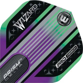 Příslušenství pro šipky Winmau Letky Prism Delta - Simon Whitlock - Wizard - Rainbow & Silver W6915.250