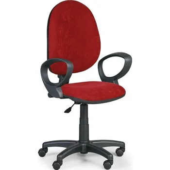 Kancelářská židle s područkami KZ 9944-bordó/KP
