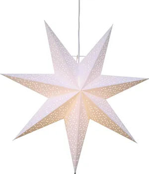 Vánoční osvětlení Star Trading Dot White závěsná hvězda 54 cm 1 žárovka