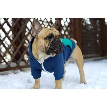 Obleček pro psa Tepláková mikina pro psa Barva: Modrá, Velikost: M