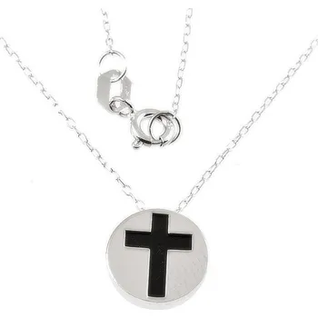 Náhrdelník ŠPERKY-NM, Zlatý náhrdelník s křížkem 440 Délka náhrdelníku: 45 cm