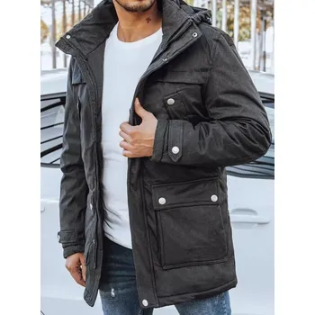 Pánská móda Pánská bunda DSTREET TMAVĚ ŠEDÁ XXXL