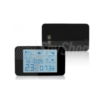 Digitální kamera Meteostanice se skrytou WiFi kamerou DVR-245 - široký pozorovací úhel 110°, živý náhled Spy Shop