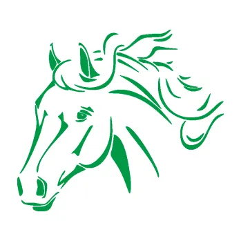 Samolepící dekorace Kůň 092 levá (12 - zelená) SAMOLEPKA NA AUTO, NÁLEPKA, FÓLIE, POLEP, TUNING, VLASTNÍ TEXT, TISK, AUTOSAMOLEPKY.cz, POLEPY, OBRÁZEK, LOGO, 3D STICKERS