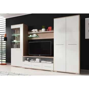 Recenze Obývací stěna Brida dub sonoma/bílá Obývací stěna Recenze Obývací stěna Brida dub sonoma/bílá