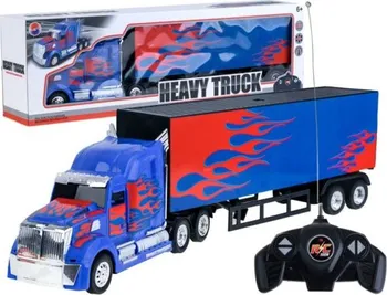 RC model auta RC kamión s návěsem RTR modrý/červený