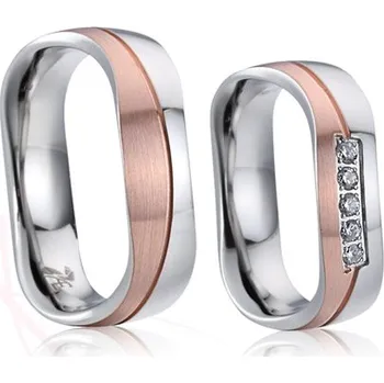 Prsten ŠPERKY-NM, Snubní prsteny ocelové Napoleon a Josefína Rytina: Rytina do snubních prstenů