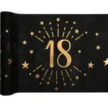 Santex Šerpa na stůl černá se zlatým…