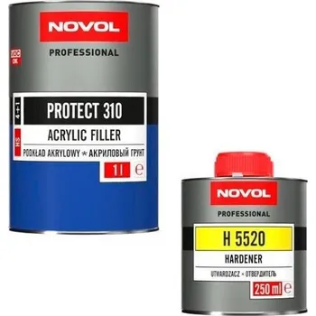 Tmel NOVOL plnič PROTECT 310 černý 1l + tužidlo H5520 normal 0,25l