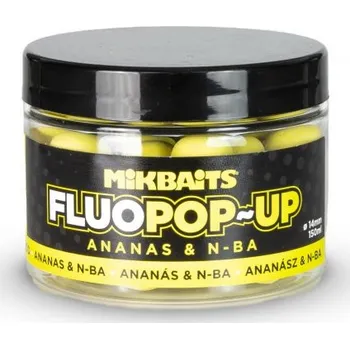 Boilies Mikbaits Plovoucí Fluo Boilie - Ananas N-BA - 14mm/150ml