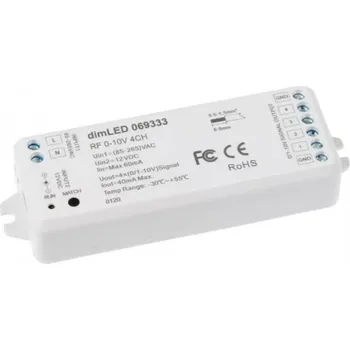 Ovladač světel Ovladač dimLED RF 0-10V 4CH