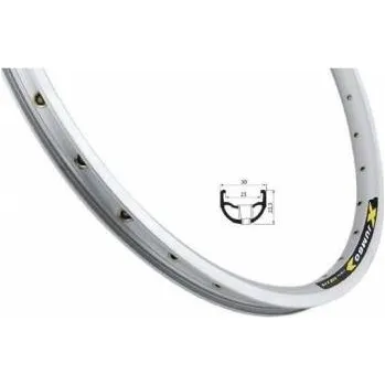 Ráfek na kolo REMERX 26" Jumbo 559 Barva: stříbrná, Počet děr: 32 Ráfek