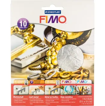 Modelovací hmota Fimo kovové plátky - stříbrné