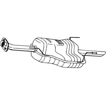 Výfukový systém Zadní tlumič výfuku BOSAL 185-605