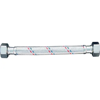 Zahradní hadice GEOS flexibilní hadice 18x13mm FF 1/2"x3/4" 50cm nerez 116 50 cm