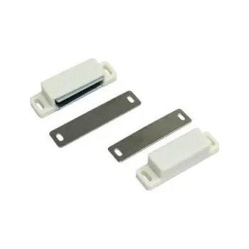 Nábytkové kování AMiG magnetická sklapka 56x15 bílá 2ks