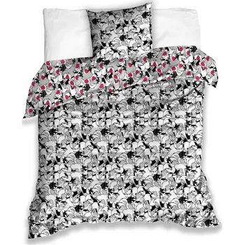 Povlečení Carbotex Kocour Sylvester 140 x 200, 70 x 90 cm zipový uzávěr