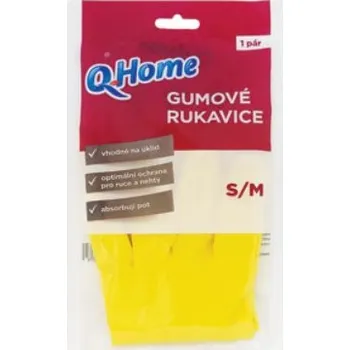 Rukavice na úklid Q Home gumové rukavice S/M