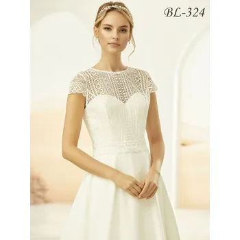 Bolerko Svatební boho krajkový top - ivory: BL-324 Vybraná velikost: S