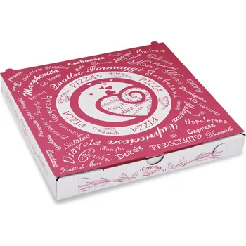 Jednorázové nádobí Krabice na pizzu 24 cm s potiskem 1ks