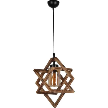 Závěsný lustr Berlin III ořechový