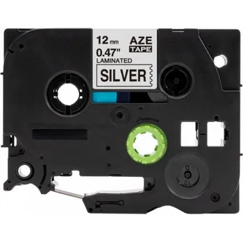 Pásek do tiskárny Alternativní páska Brother TZ-931 / TZe-931, 12mm x 8m, černý tisk / stříbrný podklad