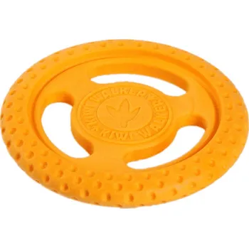 Hračka pro psa Hračka KIWI WALKER guma TPR - Let's play! Frisbee Maxi oranžová 3,5x22cm