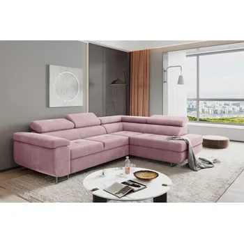 Sedací souprava Rohová rozkládací sedačka Aston s úložným prostorem - Soro 61 Varianta: Pravá