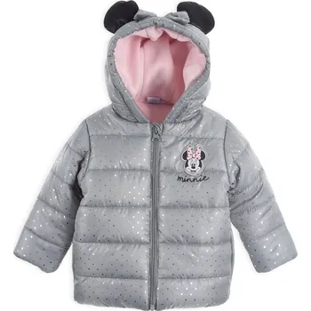 Kojenecká bunda Dívčí zimní bunda DISNEY MINNIE BABY šedá Velikost: 68