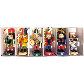 Vánoční dekorace TifanTEX Louskáček Viking 10 cm 6 ks