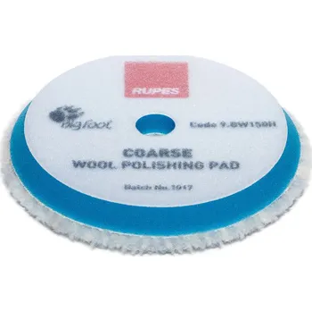 Lešticí kotouč Rupes Wool Pad Coarse - tvrdý leštící kotouč vlněný 170 mm