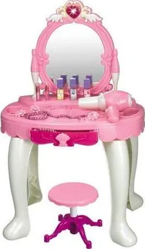 Toaletní stolek Baby Mix Sandra dětský toaletní stolek se židličkou růžový