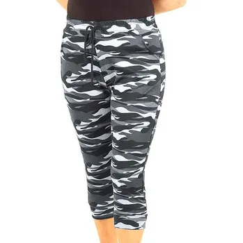 Dámské legíny Krátké dámské maskáčové legíny JX metro (Capri 3/4 legíny pro ženy)