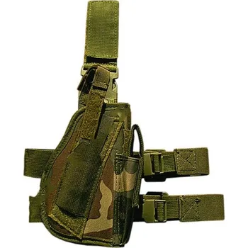 Pouzdro na pistoli MFH KLASIK woodland (stehenní pouzdro na zbraň - pravé provedení)