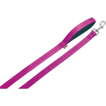 Vodítko pro psa Vodítko NOBBY Soft Grip nylonové růžové 2x120cm