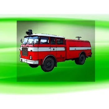 Nášivka ŠKODA 706 RTHP CAS 25 DTF nažehlovačka 24x13 cm (nažehlovačka HASIČSKÉ AUTO)