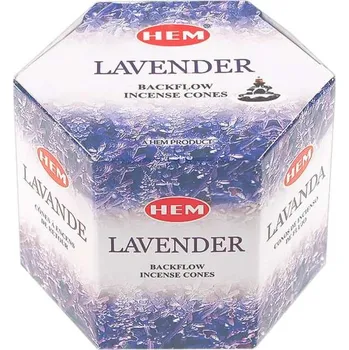 Vonná tyčinka Vonné kužely Lavender HEM Bal.40ks (vonné kužely tekoucí kouř, 40ks v balení)
