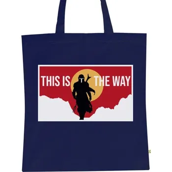 Pánská móda BIO plátěná taška s potiskem This is the way