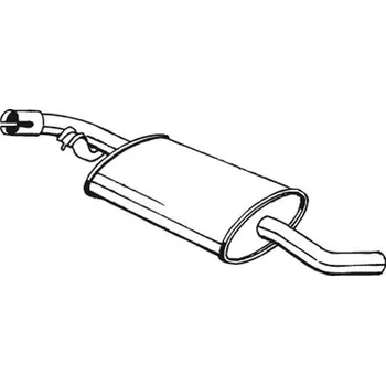 Výfukový systém Střední tlumič výfuku BOSAL 233-741