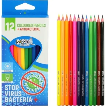 Pastelka Pastelky Antibakteriální 12 barev