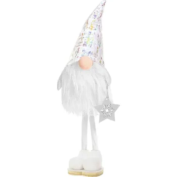 Vánoce Vánoční skřítek bílý (vánoční dekorace)