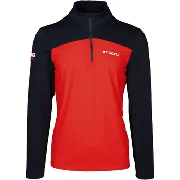 Pánské tričko Stöckli Functional shirt WRT red-black lyžařský rolák pánský M
