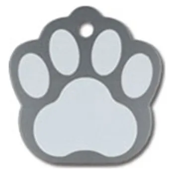 psí známka QUICK TAG gravírovací známka - packa šedá (S)