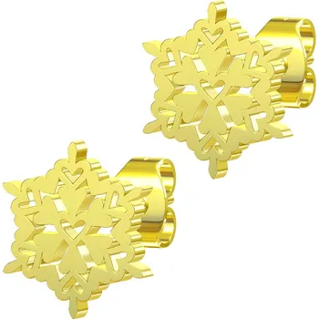 Náušnice BRUNOshop.cz Náušnice VLOČKA GOLD