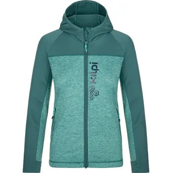 Dámská mikina Kilpi dámská sportovní mikina s kapucí Layana-W Barva: tyrkysová, Velikost: 40