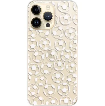 Pouzdro na mobilní telefon Odolné silikonové pouzdro iSaprio - Football pattern - white - iPhone 14 Pro Max